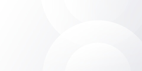 Abstract white background with white circle lines digital art