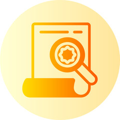 inspection gradient icon