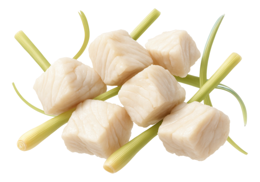 Steamed varenyky with cabbage, nestled in a bamboo steamer basket, showcasing a translucent finish.