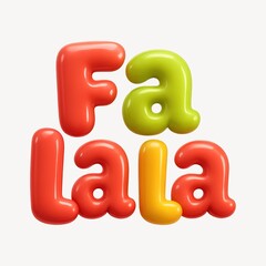 Naklejka premium Colorful festive holiday typography