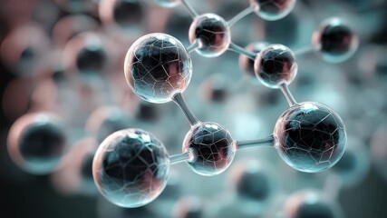 Exploring abstract molecular structures and nanotechnology in contemporary science - Powered by Adobe