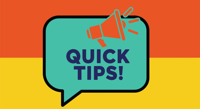 Get important advice fast with this vibrant announcement graphic!