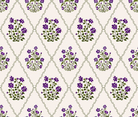 Vector Hand drawn colourful geometric flowers Motifs African boho paisley, seamless patterns with floral for fabric Ethnic Indian Pattern, textiles, clothing, wrapping paper, backdrop, banner.
