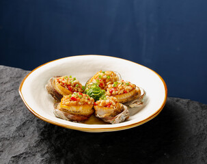 Steamed Abalone with Garlic Vermicelli Noodles - Premium Chinese Seafood Dish