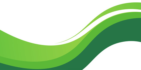 Green creative wave business banner background.Eps 10