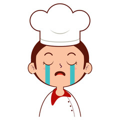 keyword chef crying face cartoon cute