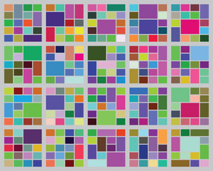 Vibrant geometric mosaic grid abstract pattern design background texture