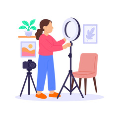 Lighting Setup, arranging lights for photo or video shoots