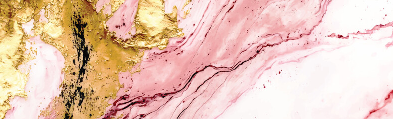 Multicolor brushed marbled surface. Abstract colorful illustration. Texture of marble. Wide vector illustration.	