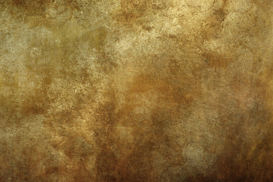 rustic metal texture, old grunge copper bronze , yellow rough rusty metal surface background effect