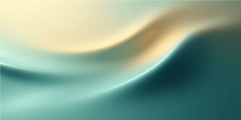 Abstract blue and green wave design with flowing lines for a modern wallpaper background
