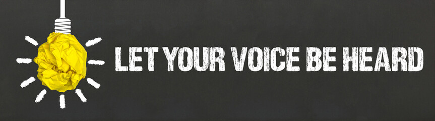 Fototapeta premium Let Your Voice Be Heard