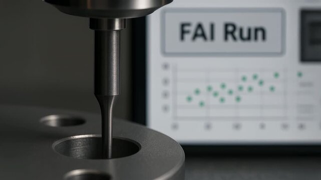 Precision probe inspection measuring machine probe for metal flange coordinate precision measuring in industry manufacturing quality control process