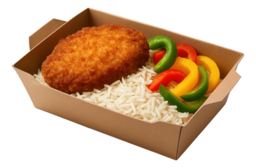 A skillet of Cajun-seasoned rice with okra, bell peppers, and blackened chicken bites.