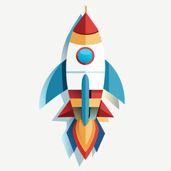 Classic Rocket Launch - Business Startup Icon