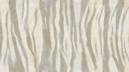 White tiger fur texture creating an abstract animal print pattern, clean close up showing soft short hair with light stripes, perfect as a graphic background or fashion material