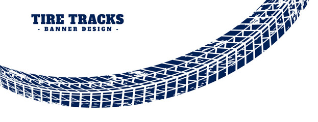 transportation tire trail mark banner for sport race © AKASH