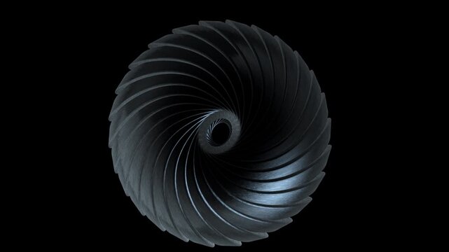 isolated metal ambience on dark background. gabstract 3d background. 4k, motion video