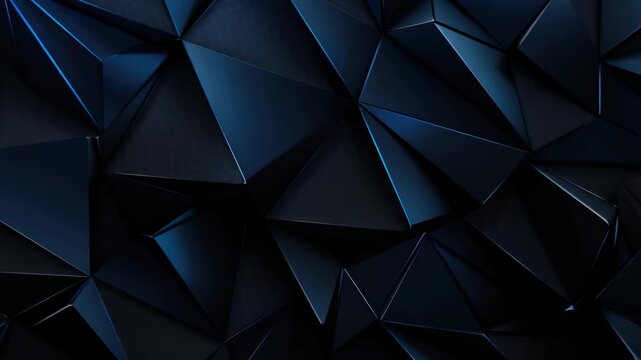 Dynamic and futuristic dark blue abstract wall texture with sharp angular shapes.