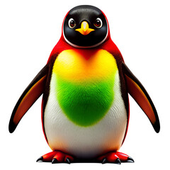 Winter Penguin Graphic Isolated on Transparent Background