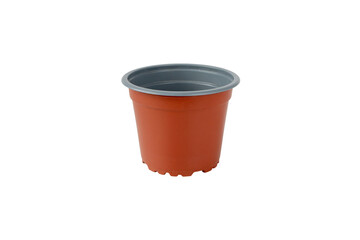 Brown garden plant pot isolated transparent png