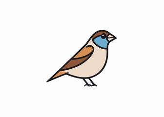 Obraz premium Illustration of a small bird