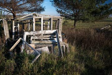 Abandoned buildings, an old farm, a dilapidated greenhouse...

