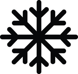 Snowflake vector icon winter snow crystal frost design isolated symbol eps silhouette