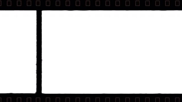 Polaroid Film Strip 4K Authentic IMAX Film Frame with Sprocket Hole and Film Edge Flare.