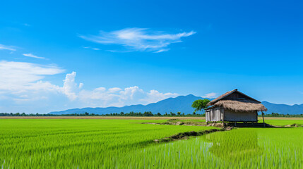 Obraz premium rural landscape with house