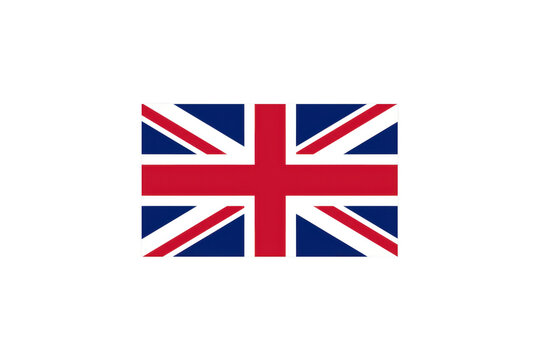 National flag of Great Britain on transparent background