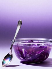 Monochromatic Study: Red Cabbage in a Purple Hue.