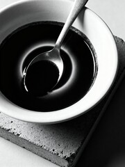 Monochrome Inkwell: A Study of Black Soup in High Contrast.