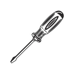 Flat-Head Screwdriver Illustration 