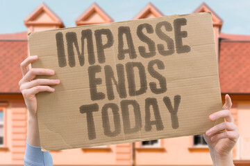 "Impasse Ends Today" Prolonged budget stalemate reaches conclusion after intense negotiations. SHUTDOWN. DEAL. RESOLUTION. BUDGET. AGREEMENT.