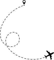 Airplane Route Icon