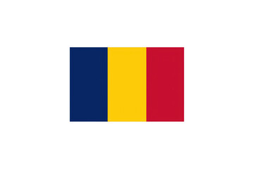 Fototapeta premium National flag of Chad on transparent background