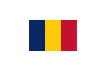 National flag of Chad on transparent background
