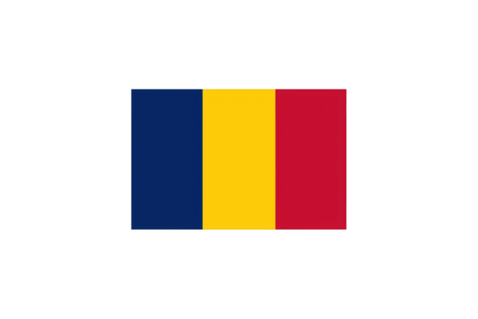 National flag of Chad on transparent background
