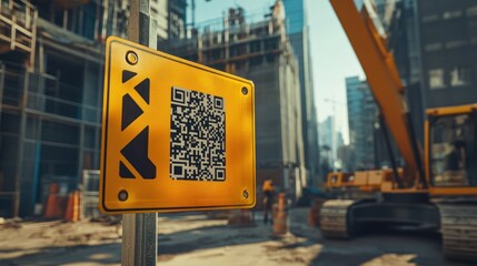 Technological advancement integration displayed at a dynamic urban construction site