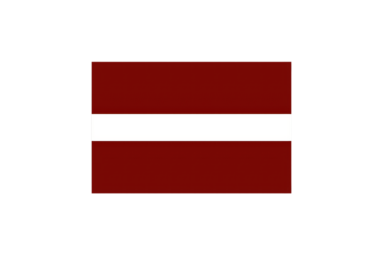 National flag of Latvia on transparent background