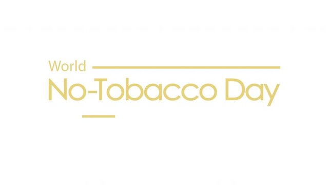 World No-Tobacco Day. Animated icon for a splash screen, logo, or theme design