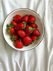 strawberries on a plate