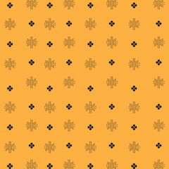 Yellow seamless pattern design.