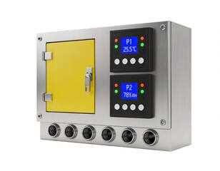 Industrial Control Panel Box, Stainless Steel Electrical Enclosure with Digital Display and Temperature Controller