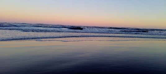 Fototapeta premium photograph of the sunset on the beach