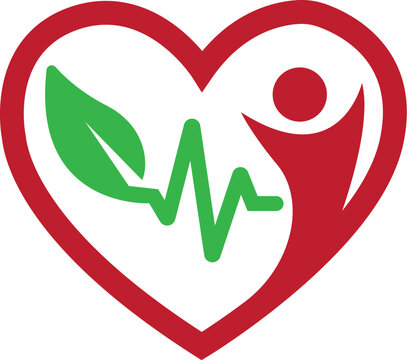 Heart Pulse Medical Logo Design Health Vector Template Icon