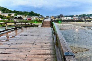 山口の美しい橋の錦帯橋