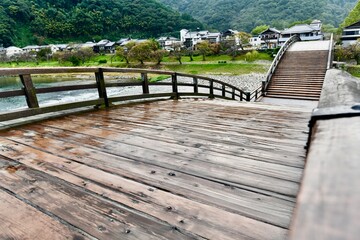 山口の美しい橋の錦帯橋