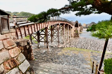 山口の美しい橋の錦帯橋